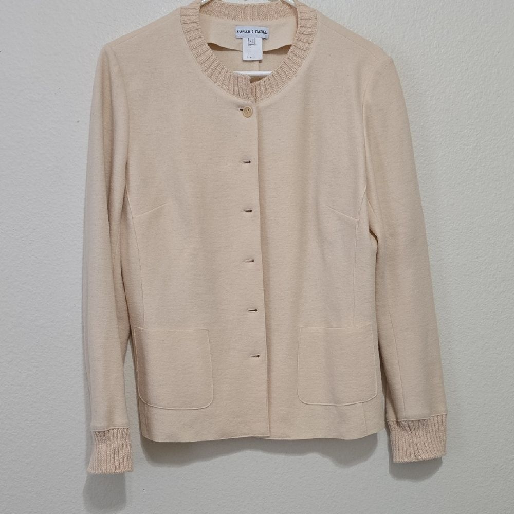 GERARD DAREL Women's Beige Cardigan‎ Sweater